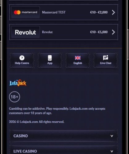 Lolajack casino lolajack 418x500